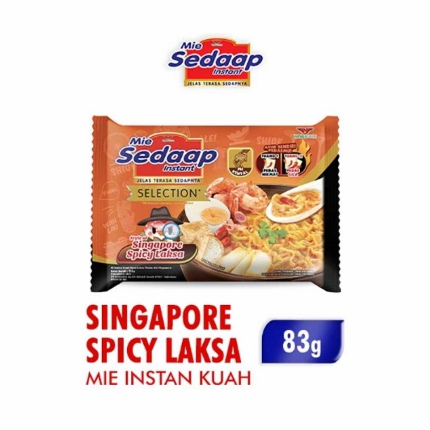 

Sedaap mie instan selection Singapure spicy laksa 83 gr