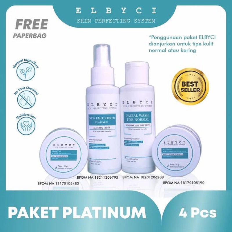 Elbyci - paket platinum - aman ibu hamil dan menyusui BPOM tanpa pengelupasan