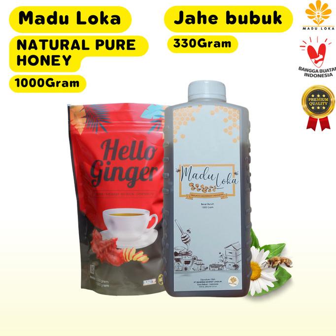 

Madu Hutan Asli 1 Kg & Jahe Merah Bubuk 330 Gram - Loka Natural Pure