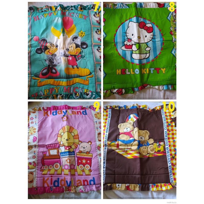 ❤ IJN ❤ [COD] SARUNG BANTAL LANTAI 70X70 RUMBAI PREMIUM KARAKTER ANAK