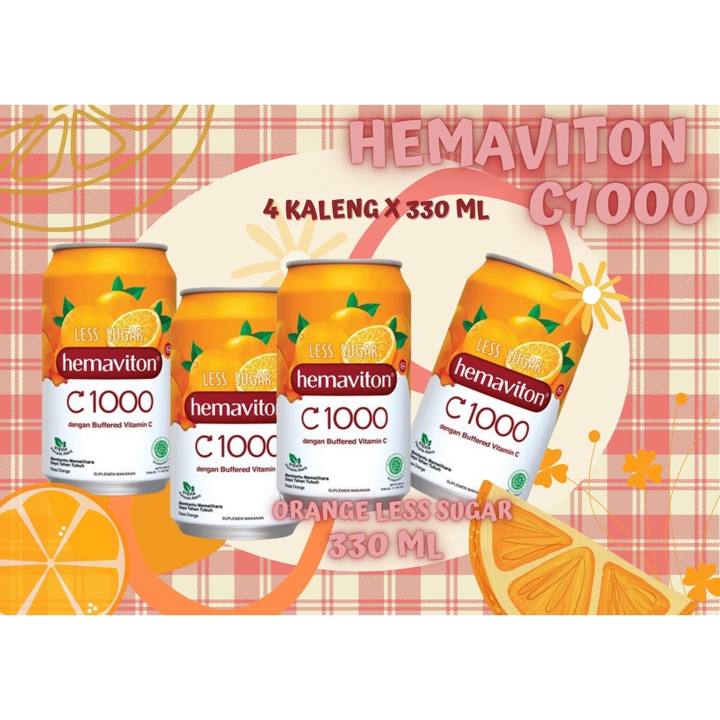 Hemaviton C1000 330 ML [ 4 kaleng / pack ]