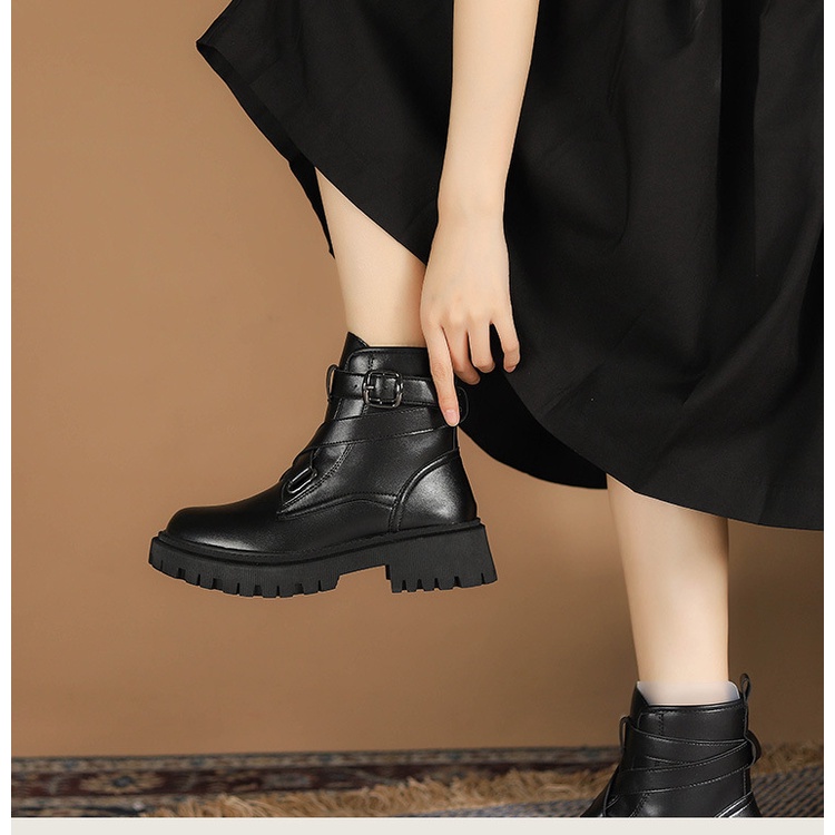 [ ORIGINAL IMPORT ] Sepatu Boots Velco Wanita Korea Import Premium Quality SI185