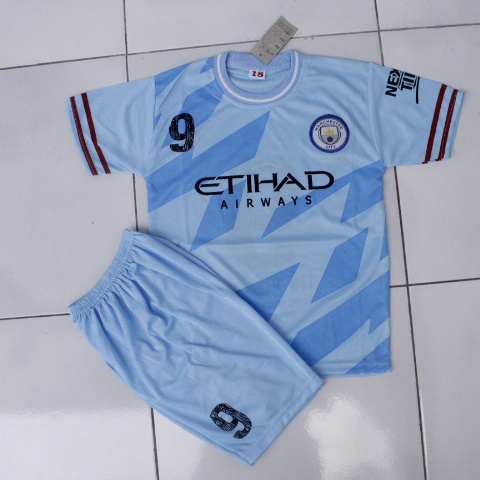 SETELAN BAJU BOLA ANAK MANC CITIY USIA 0-13THN