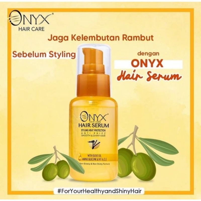 Onyx Hair Serum Care Styling Heat Protection 65ml