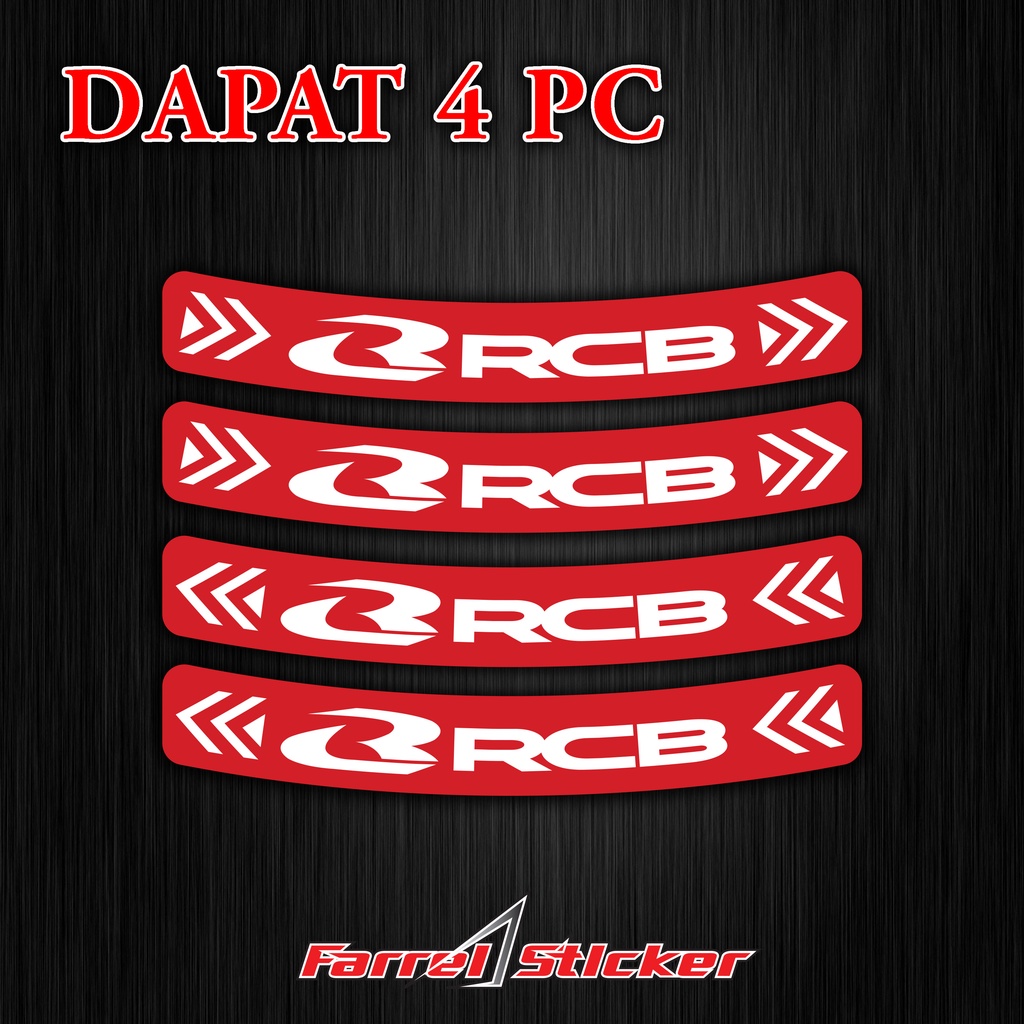 sticker velg RCB stiker RIM Racing Boy PrintCut