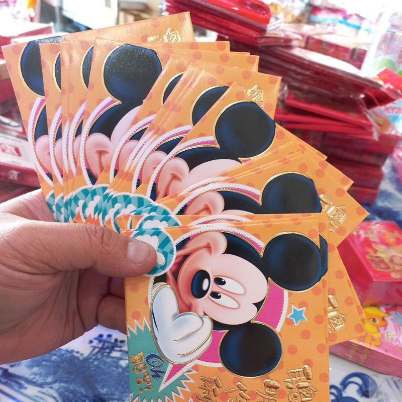 Angpau Imlek Anak Anak / Amplop Imlek Warna Warni / Angpao CNY Disney