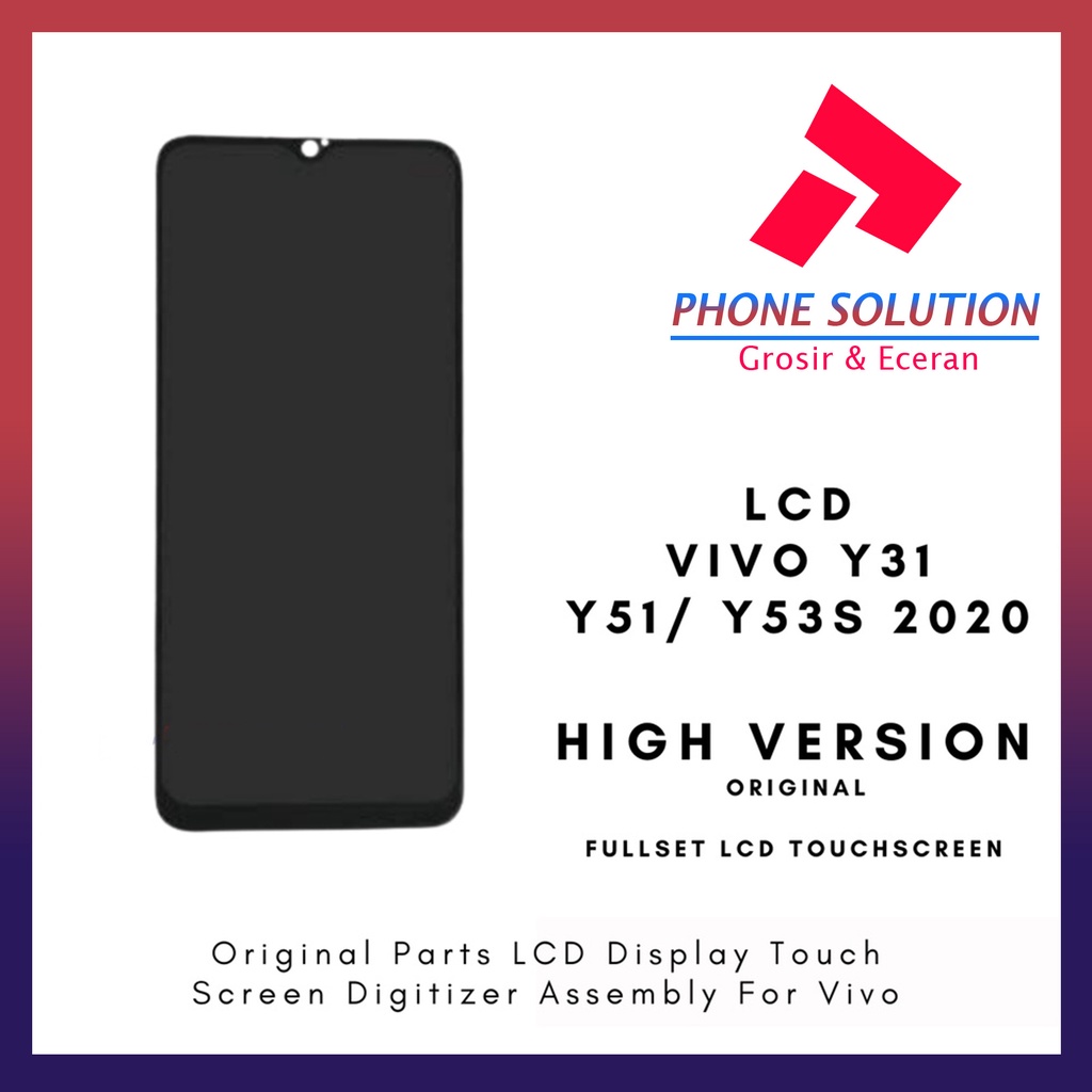 LCD Vivo Y31 LCD Vivo Y51 2020 LCD Vivo Y53S ORIGINAL 100% Fullset Touchscreen // Supplier LCD Vivo - Garansi 1 Bulan