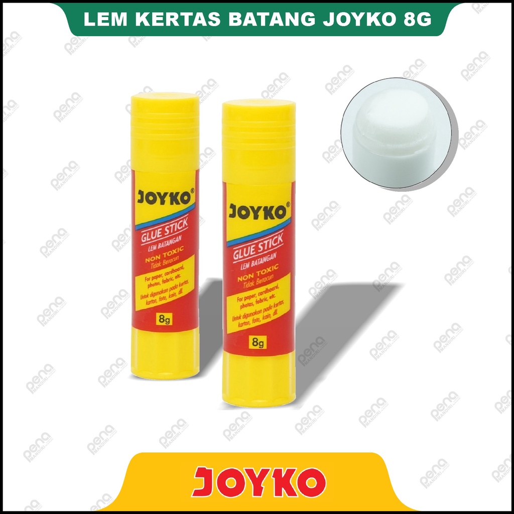 

Glue Stick Joyko 8 gram Lem Kertas Batang Joyko Serbaguna 8g