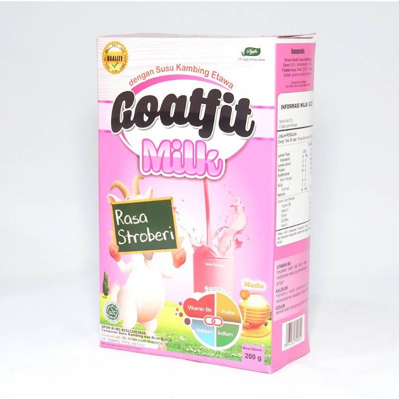 

SUSU KAMBING ETAWA GOATFIT STRAWBERRY 250GR MANIS