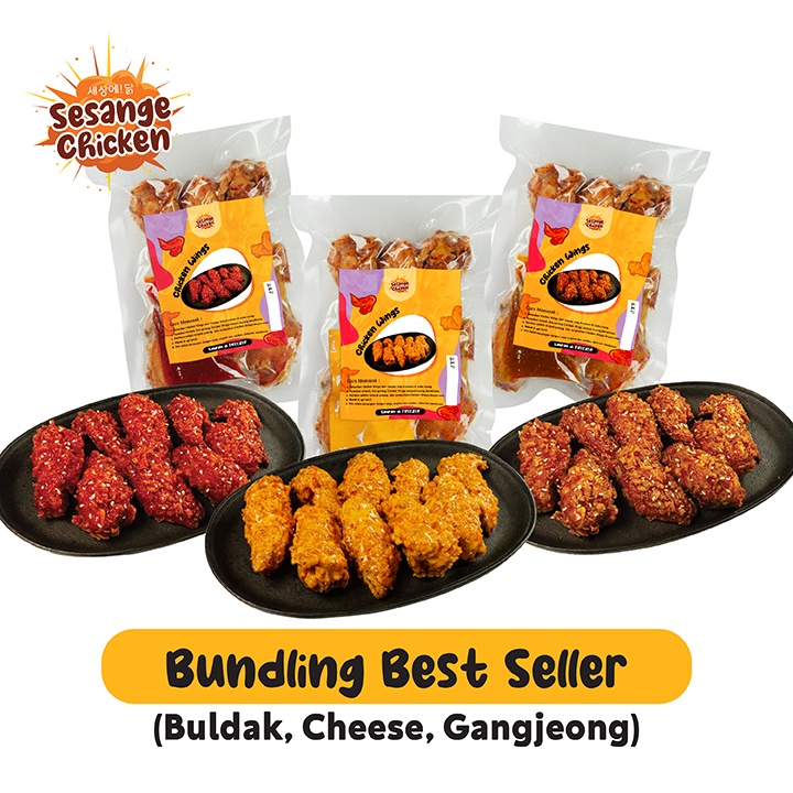 Jual SESANGE CHICKEN PAKET BUNDLING 3 Chicken Wings Korea Buldak