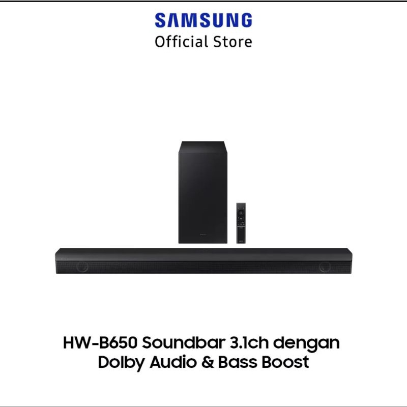Samsung Soundbar HW-B650 3.1 CH Sound bar Dolby Audio Bass Boost Garansi Resmi Sein
