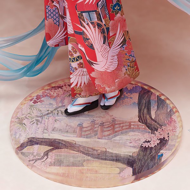 Mainan Action Figure Hatsune Miku Versi Kimono Bahan PVC Untuk Dekorasi Mobil