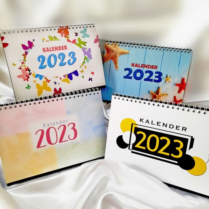 

Kalender 2023 kalender meja kalender duduk aesthetic eksklusif