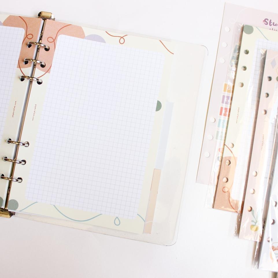 

[KODE PRODUK TNQ7V7635] Paperie Lab - A5 Study Planner Binder Bundle Set (Full Color)