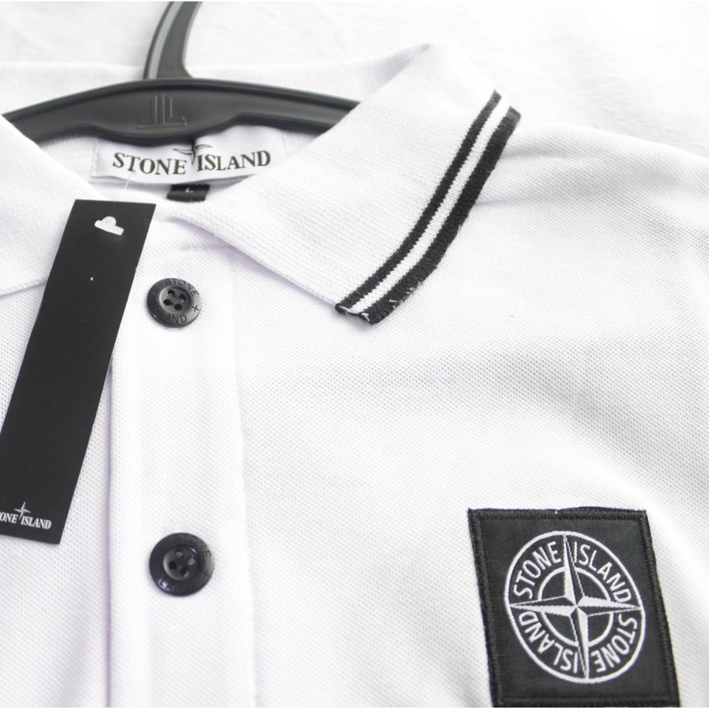 Kaos Polo Pria Wanita STONE ISLAND Casual Good Brand Quality
