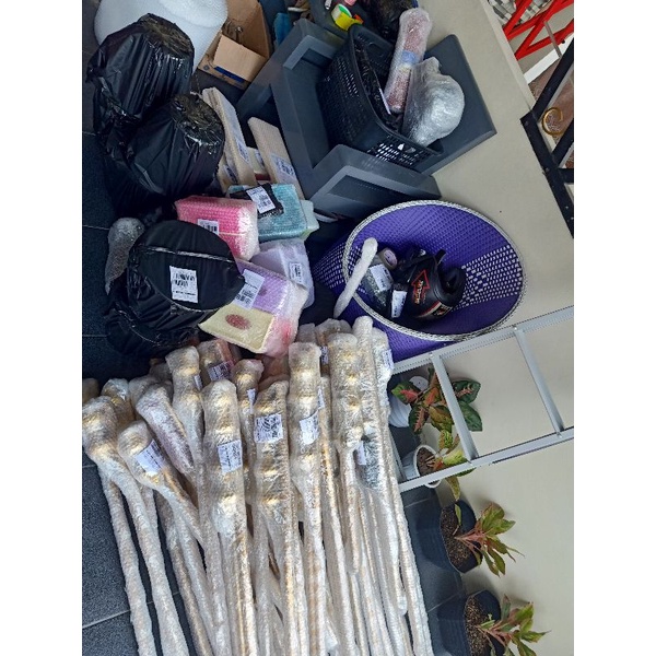 SILVER TIANG GORDEN / BATANG HORDENG SILVER 1 METER FULL SET