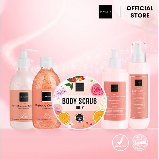 ✨LACIKOSME✨SCARLETT WHITENING JOLLY SERIES - JOLLY BODY CARE BPOM ORIGINAL