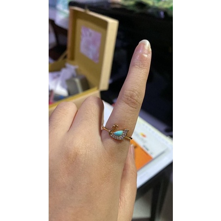 Cincin angsa puffie series wanita dewasa kadar 375/8k