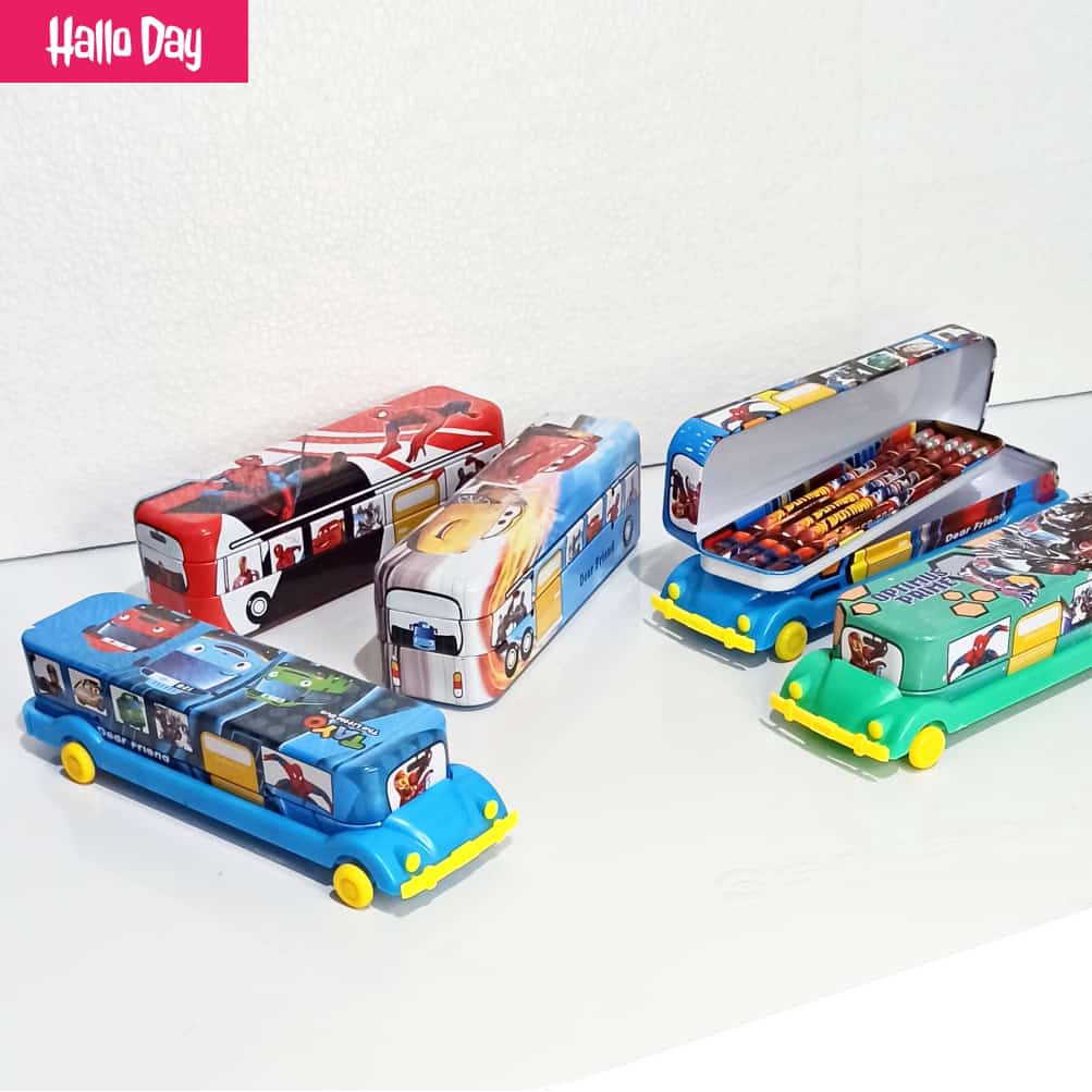 

HD Kotak Pensil Mobil 2 3 Susun/Kaleng/Mobil Roda/Mainan Mobil/School