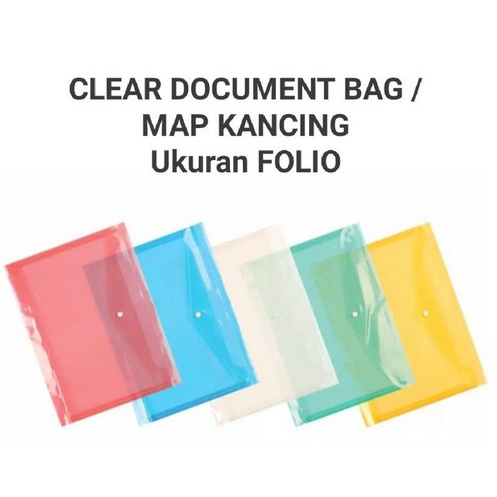 

Map plastik kancing folio/f4 /map kancing