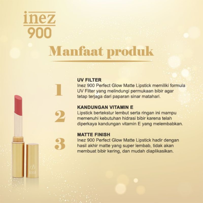 Inez 900 Perfect Glow Matte Lipstick