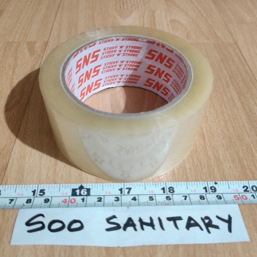Lakban Bening Coklat SNS & Nanko 90 Yard / 100 Yard - Isolasi Tape 45mm