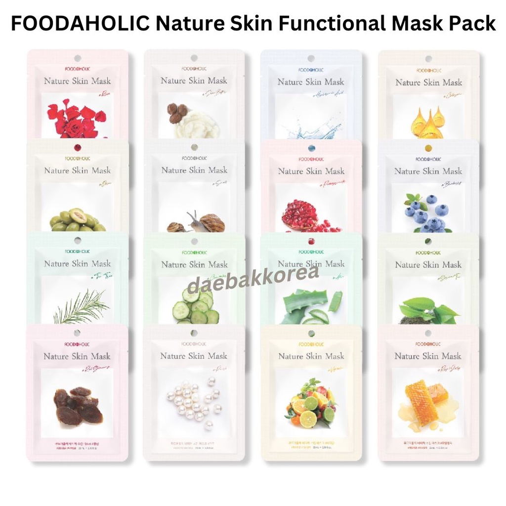 FOODAHOLIC Korea Nature Skin Mask Pack