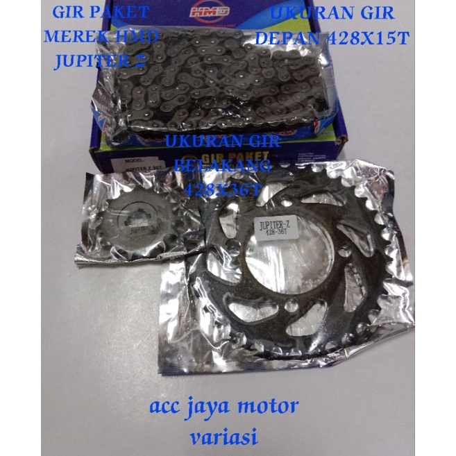 GEAR SET/GIR PAKET /GIR 1SET MEREK HMD MOTOR JUPITER LAMA JUPITER Z BURHAN VEGA LAMA VEGA R LAMA VEG