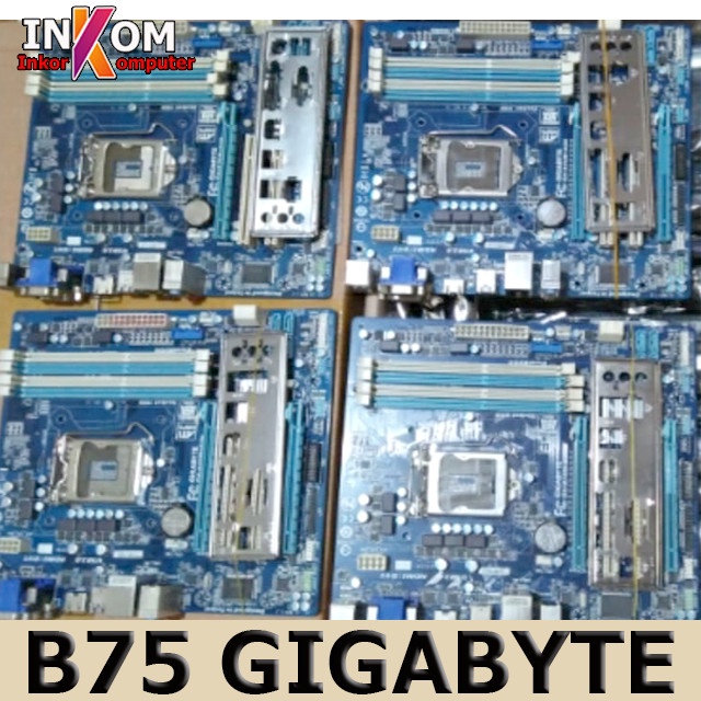 Motherboard Mainboard Mobo LGA 1155 B75 4SLOT GIGABYTE ONBOARD