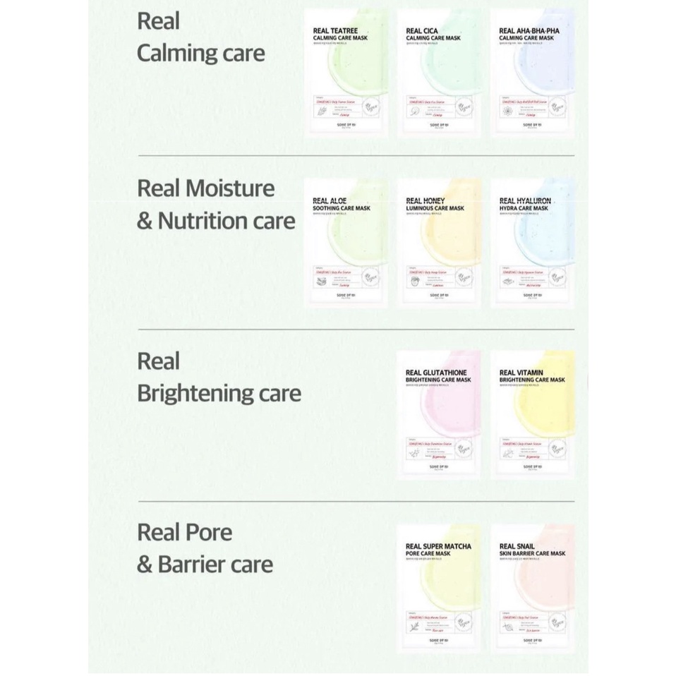 SHEETMASK SOME BY MI UNTUK MENCERAHKAN MELEMBABKAN DAN MENUTRISI