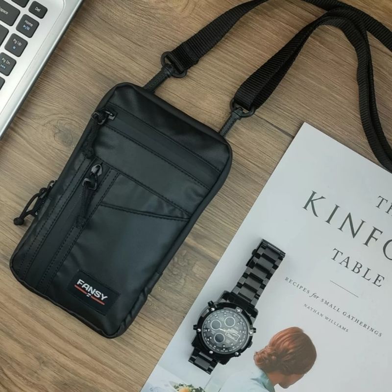 Fansy Tas Gantung Hp / Sling Pouch / Tas Hp Gantung Leher Waterproof Tahan Air Original Berkualitas