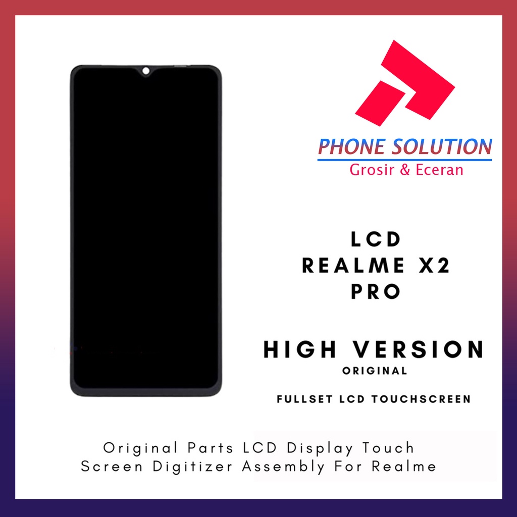 LCD Oppo Realme X2 PRO ORIGINAL 100% Fullset Touchscreen // Supplier LCD Realme - Garansi 1 Bulan