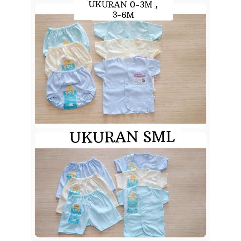 LIBBY MURAH SETELAN PIYAMA PENDEK CELANA PENDEK NEWBORN SML ( STLBDAKPR / STLBDAKTW / STLBDNBPR / STLBDNBW ) CEWEK COWOK
