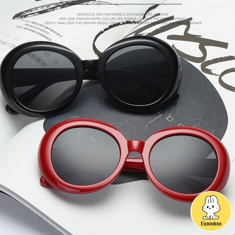 Kacamata Hitam Model Retro Steampunk Rock Keren Trendi Oval -Doo