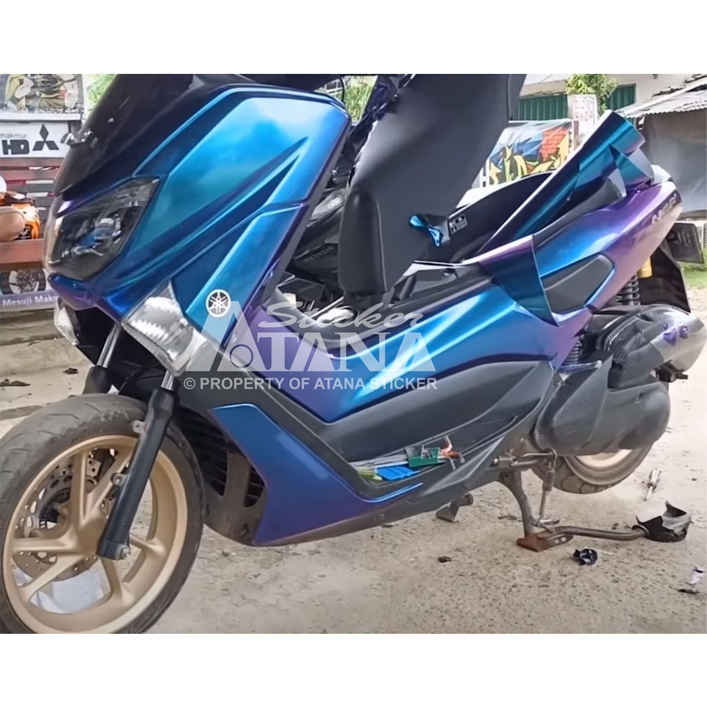 Skotlet Bunglon Glossy Doff Scotlet Chameleon Kilap Dop Stiker Aurora Pelangi Sticker Meteran Decal Roll Aksesoris Body Sepeda Motor Matic Mobil Spakbor Selebor Scolite Scotlight Sekotlet Hp Laptop Helm Ninja Satria PCX ADV NMAX Vespa Aerox Beat Vario