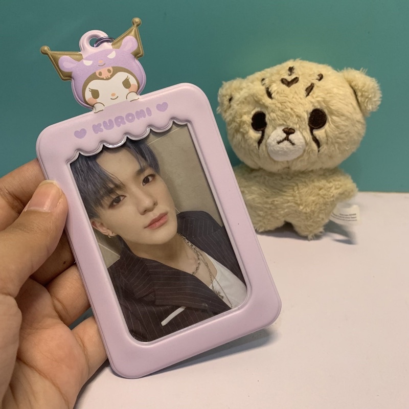 NCT SANRIO x SPAO PAJAMAS JENO PHOTOCARD ONLY, MARK PHOTO CARD HOLDER KEYRING SANRIO PC ONLY