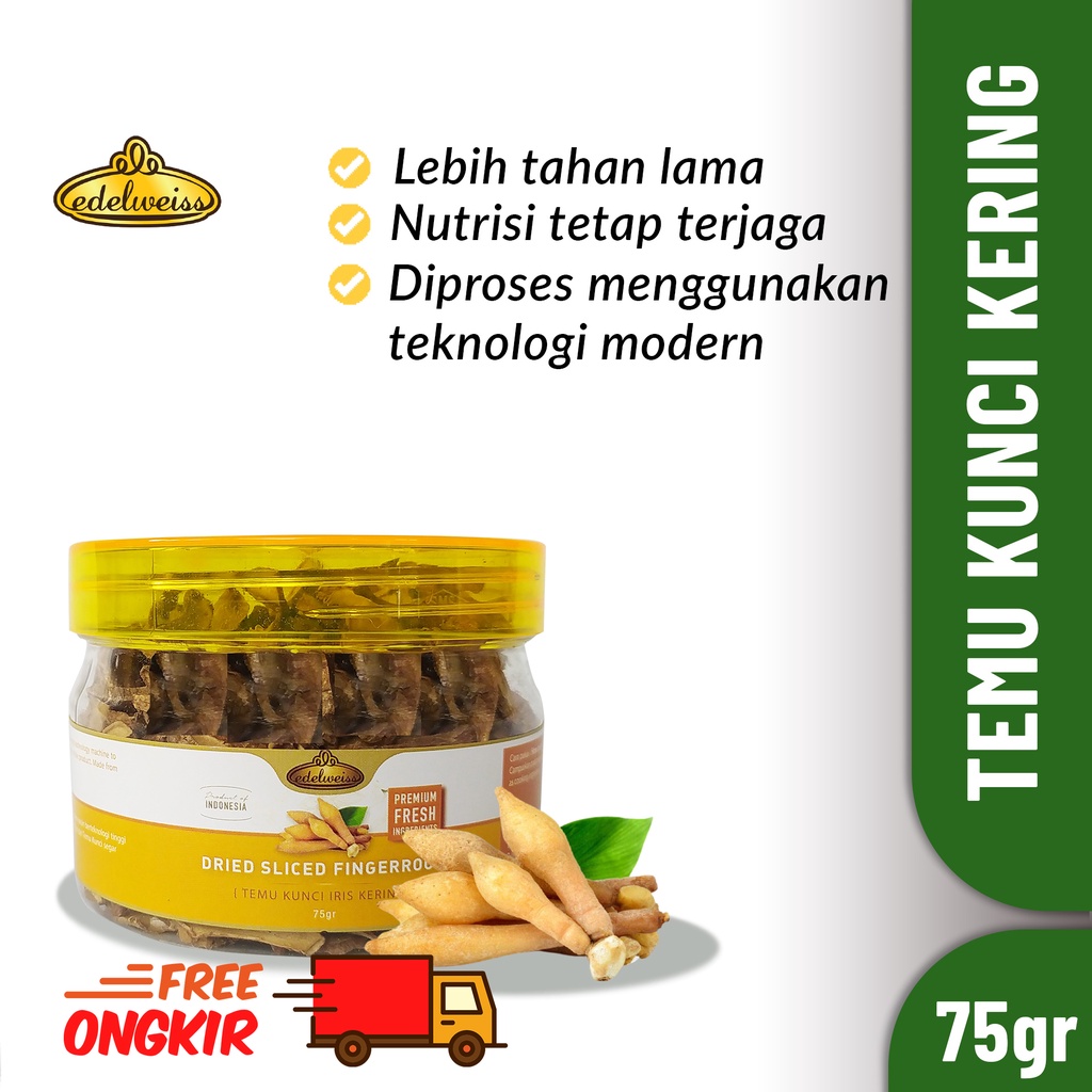 

Edelweiss Rempah Temu Kunci Kering (Dried Fingerroot) 75gr