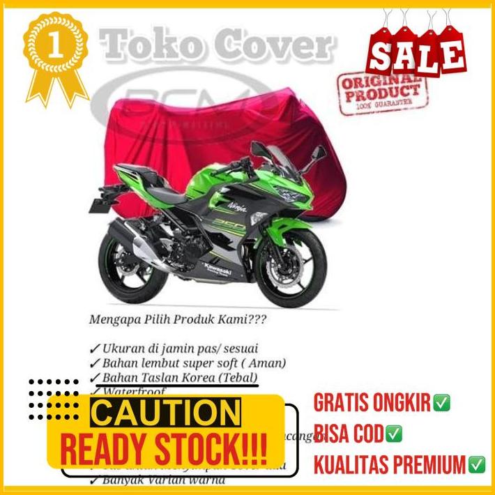Cover Sarung Cover Motor Kawasaki Ninja 250Fi Premium Original Sepesialis Mantel Motor Mobil Cover M