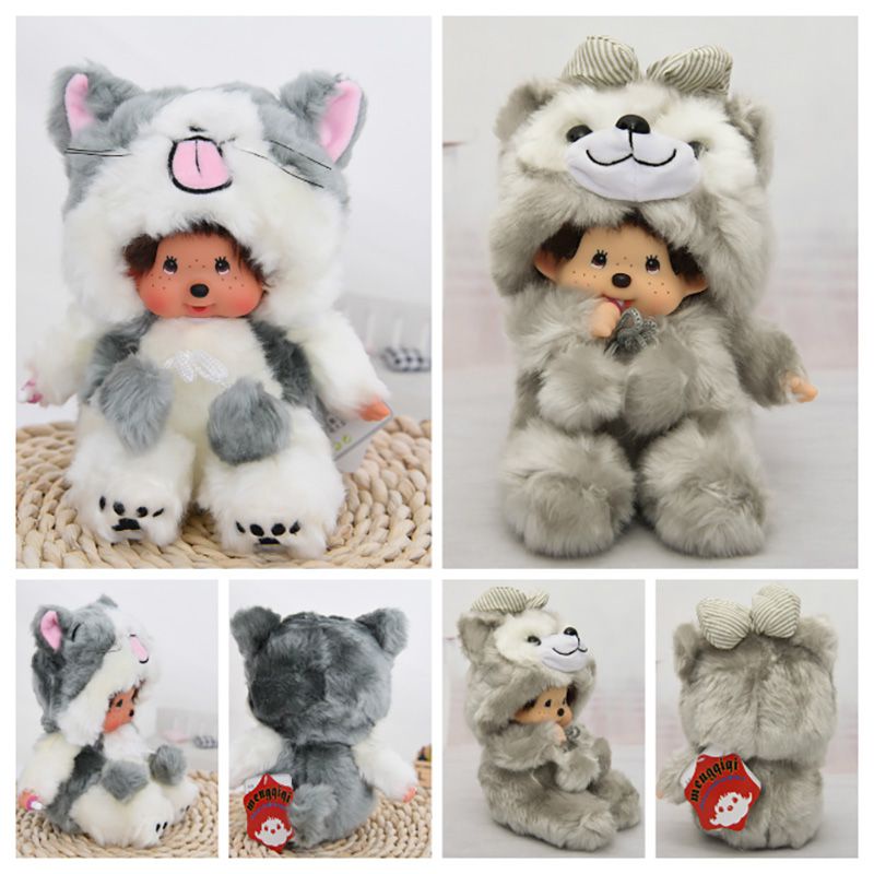 20cm Mainan Mewah Monchhichi Totoro Desain Kelinci Boneka Lucu Hadiah Anak