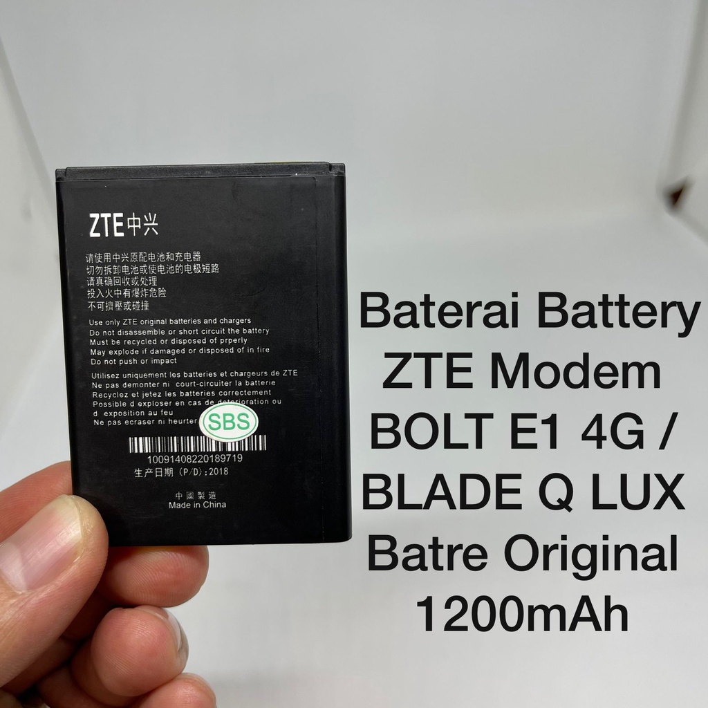 Baterai Zte Bolt E1 Zte Blade Q Lux Battery Batre MODEM BOLT