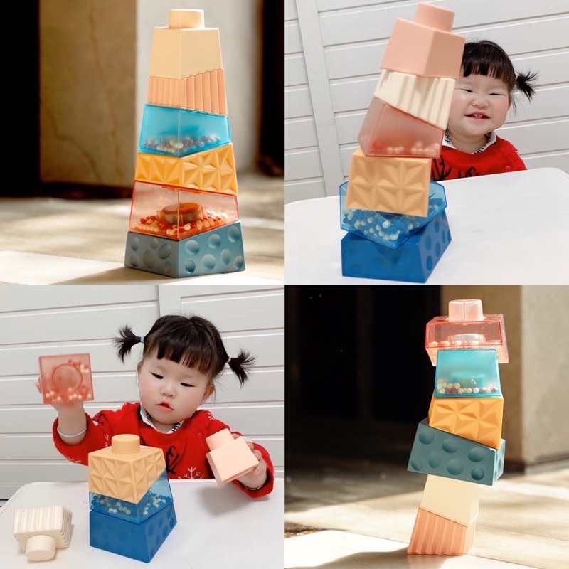 multifuction stacking toys jenga blocks turtle toys childern motor skill mainan motorik anak - kado bayi - hadiah bayi