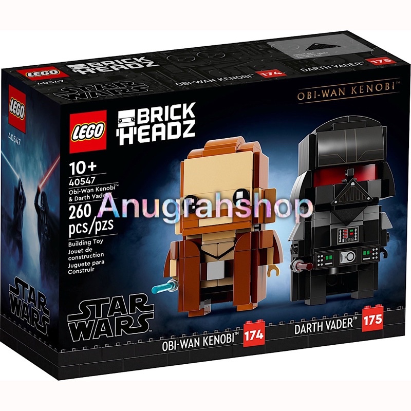 LEGO 40547 BRICKHEADZ Obi-Wan Kenobi & Darth Vader