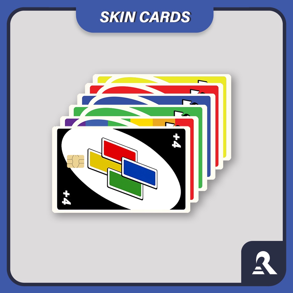 UNO Card Version (Skin / Sticker Kartu ATM, Flazz, Debit/Kredit) | Sticker Atm Kartu Uno | Recude Ca
