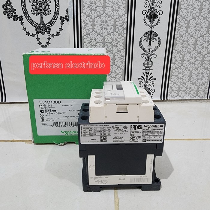 floory.shop - contaktorkontaktor Schneider LC1D18BD 3P 24V DC