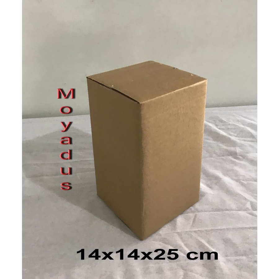 

kardus/karton/box uk.14x14x25 cm untuk packing, singelwall polos