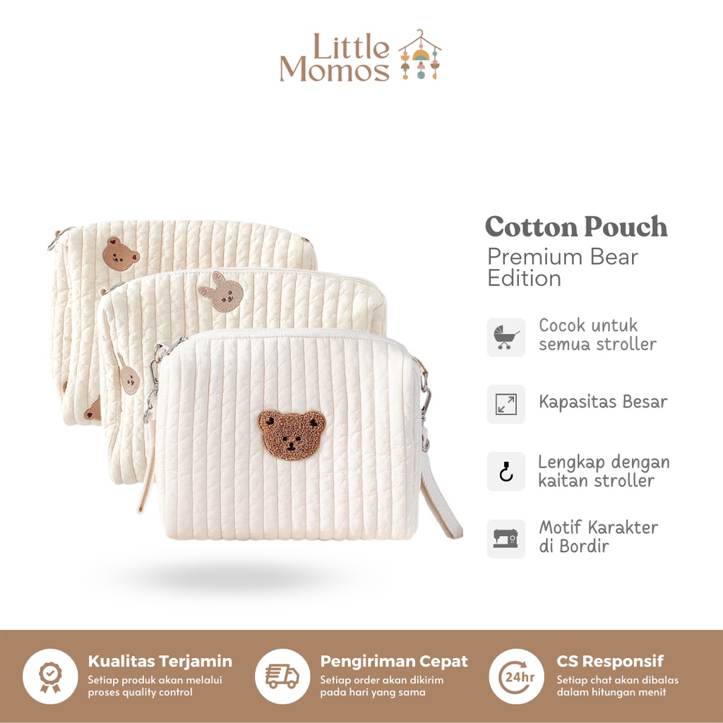 Little Momos Premium Cotton Stroller Pouch Bag | Tas Gantung Stroller