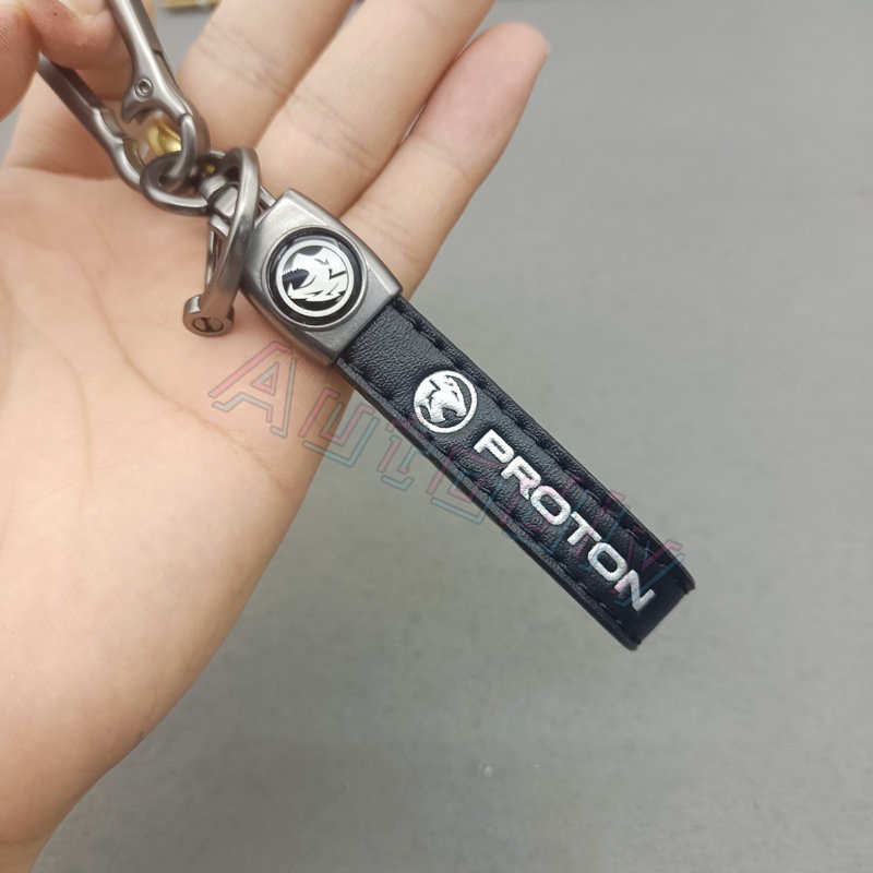 Gantungan Kunci Kulit Mobil Motor Yamaha Honda Fashion Creative Logo Keychain Logo Mobil Liontin Logam