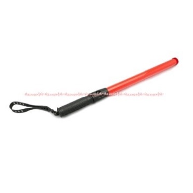 Powerlite Signal Led Tongkat Lalu Lintas Baton 34.5cm Merah Pegangan Anti Slip Alat Pentungan Power Lite