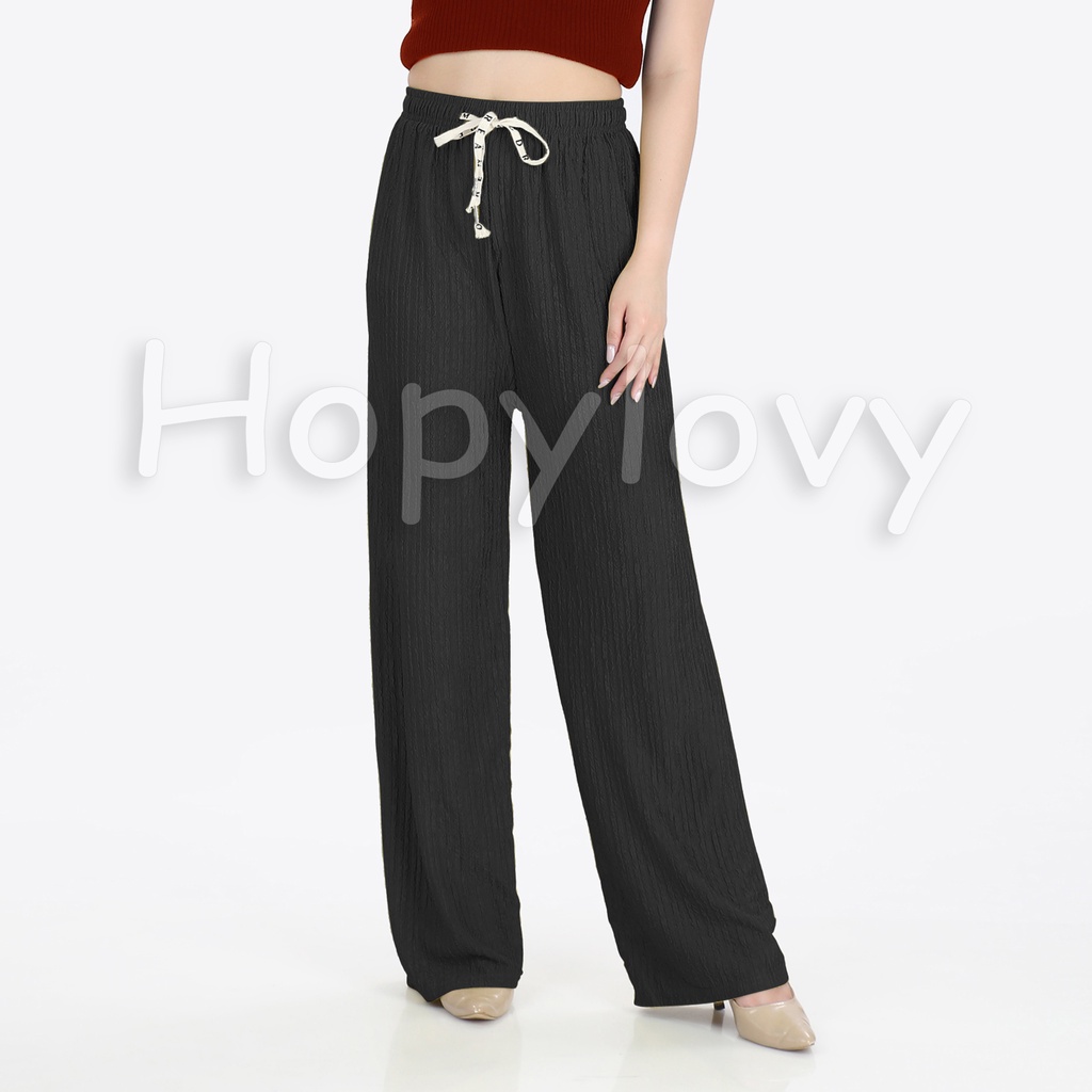 Korean Long Pants High Waist Celana Panjang Wanita | Celana Kulot Import Elina HOPYLOVY