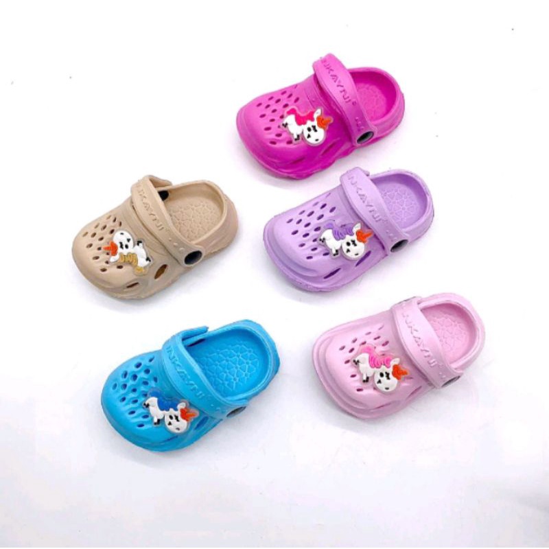 SANDAL BAYI SANDAL SELOP ANAK PEREMPUAN KARET RINGAN